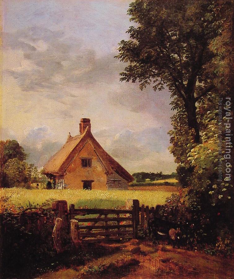 John Constable : A Cottage in a Cornfield